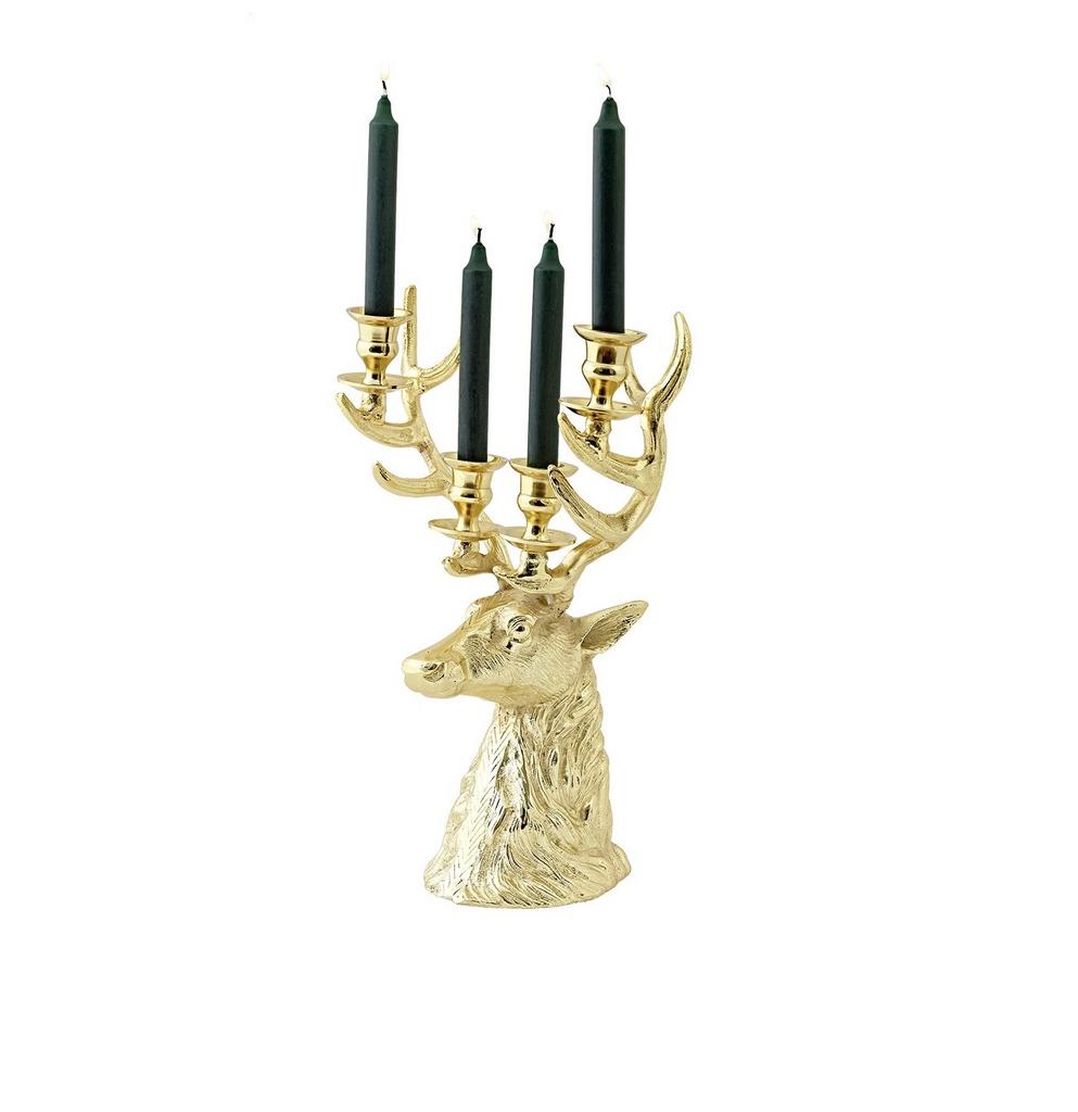 Edzard. Канделябр Олень для 4 свечей Richard высота 41 см