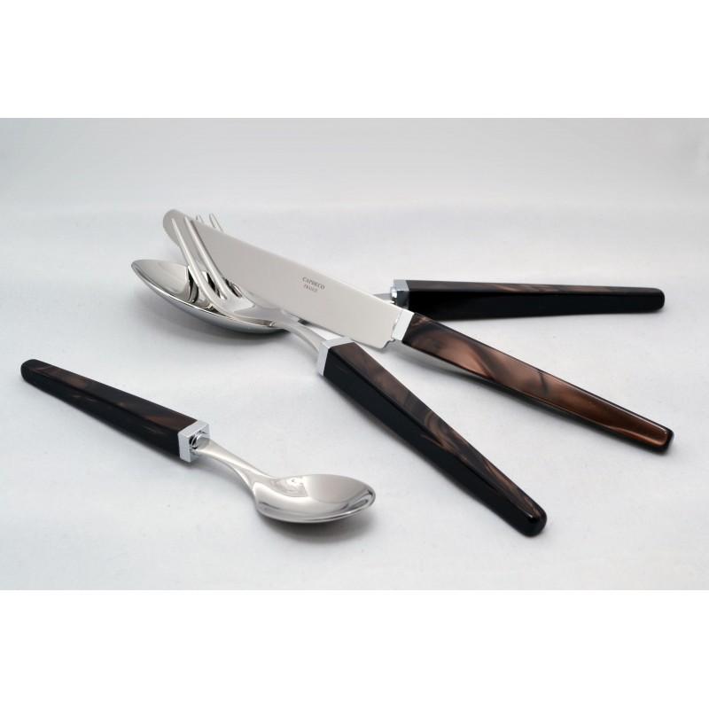 Capdeco Quio. Приборы столовые, набор из 24 предмета, цвет: brown