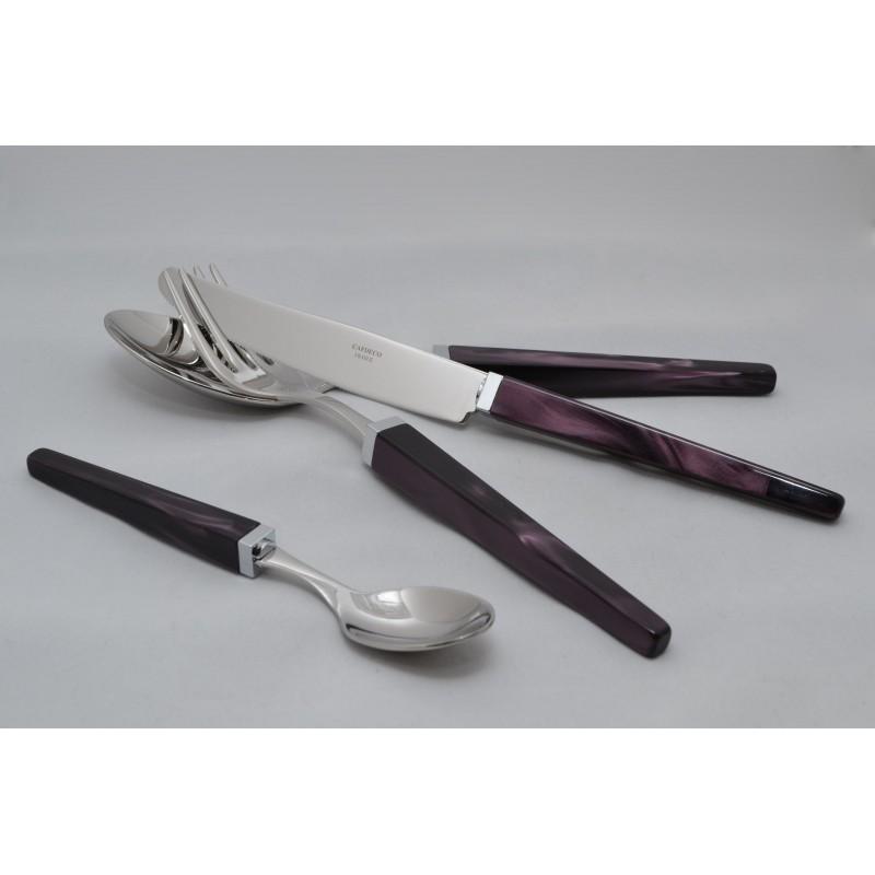 Capdeco Quio. Приборы столовые, набор из 24 предмета, цвет: plum