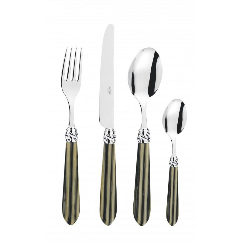 Capdeco Diana. Приборы столовые, набор из 24 предмета, цвет: stone