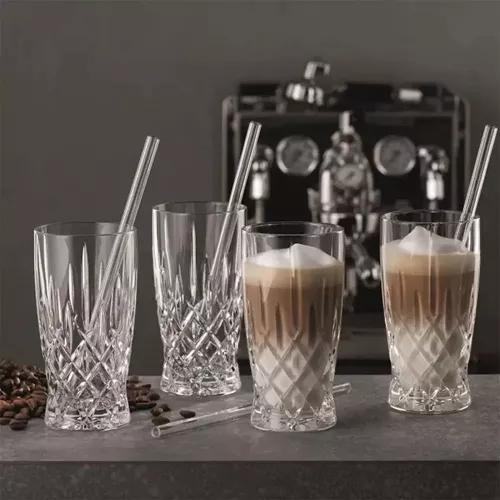 Noblesse, Набор стаканов 4 шт. 350 мл + 4 трубочки+1 щетка для чистки, Nachtmann