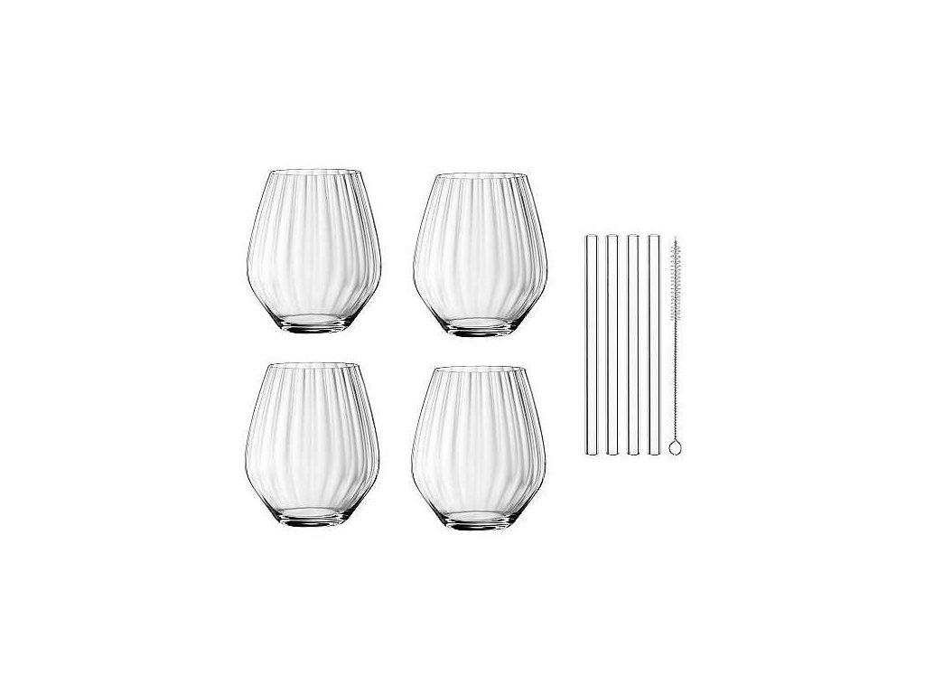 Gin&Tonic,Набор: 4 бокала 640 мл + 4 трубочки +1 щетка для чистки, Nachtmann