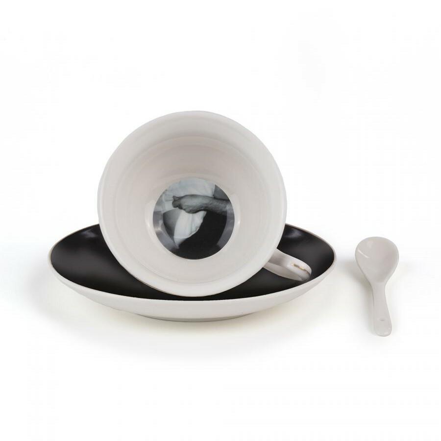 Seletti Guiltless. Чайная пара 'Lady Tarin Stripes Cerere'