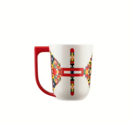 Alessi. Кружка, цвет: красный, 400 мл