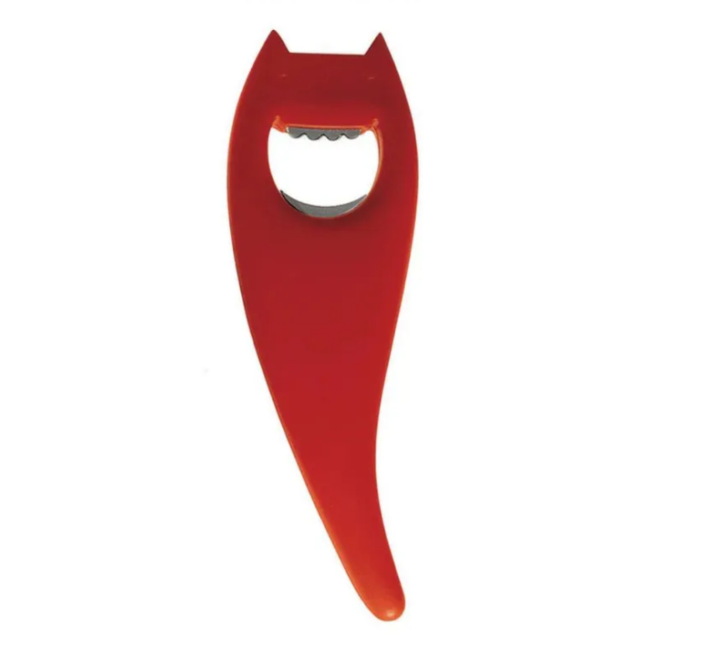 Alessi. Открывашка, цвет: красный, 18 см