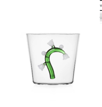 Ichendorf Botanica. Стакан с белым цветком 8x8,5 см