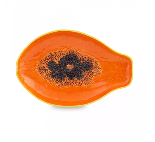 Bordallo Pinheiro Tropical Fruits. Блюдо 'Папайя' 35х23 см