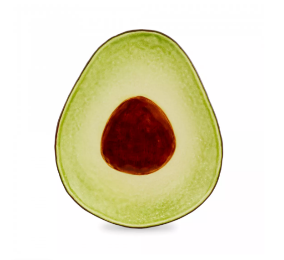 Bordallo Pinheiro Tropical Fruits. Тарелка закусочная 'Авокадо' 25x21 см