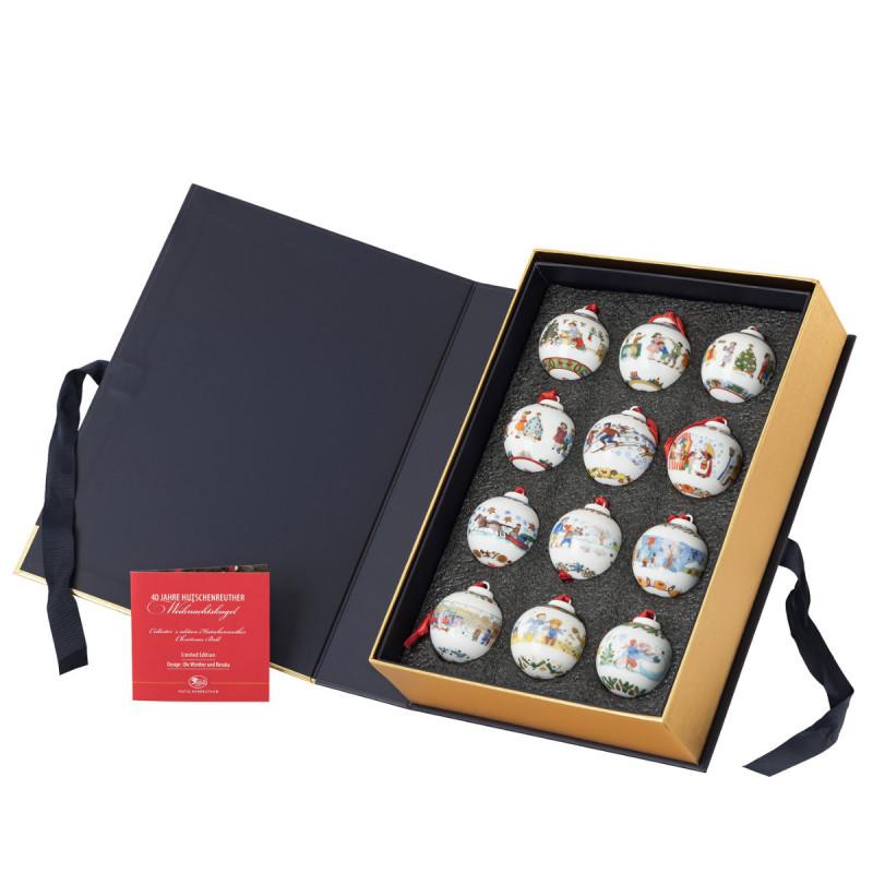 Hutschenreuther COLLECTOR'S EDITION 2025. Подарочный набор из 12 шаров лимитированных  коллекций
