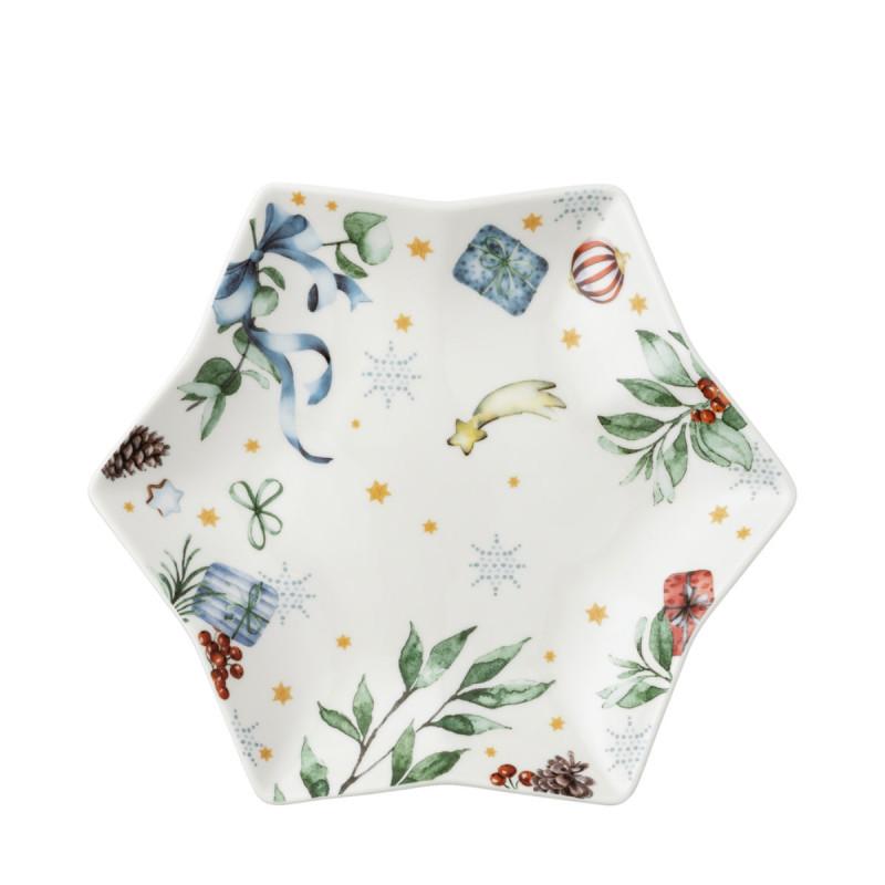 Hutschenreuther Christmas Carols. Блюдо звезда 24 см