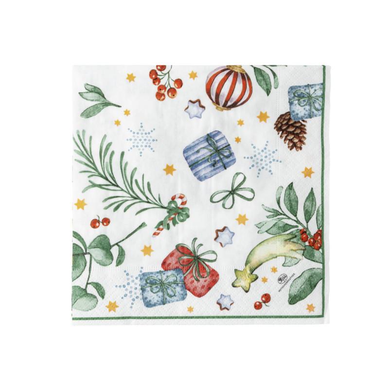 Hutschenreuther Christmas Carols 2025. Салфетки 20 шт, 33х33 см