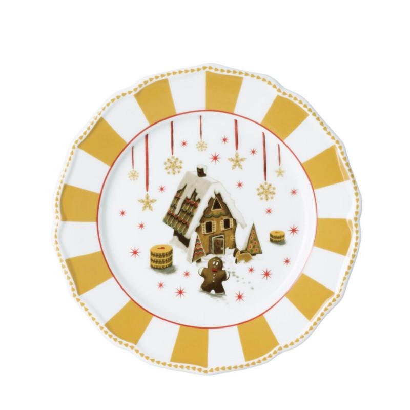 Hutschenreuther Christmas Love Beige. Тарелка для завтрака 22 см