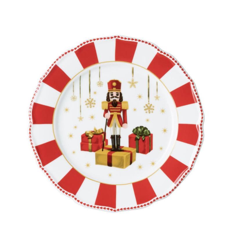 Hutschenreuther Christmas Love Red. Тарелка для завтрака 22 см