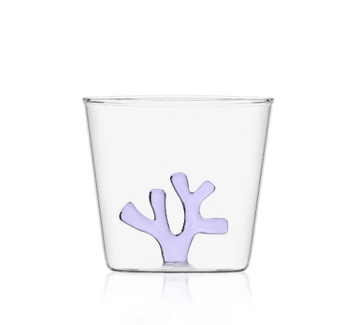 Ichendorf Coral Reef. Стакан с лиловым кораллом 8x8,5 см
