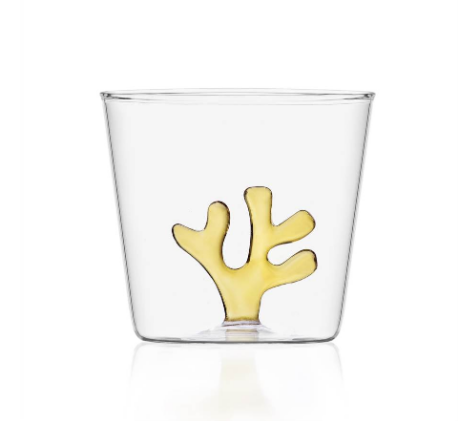 Ichendorf Coral Reef. Стакан с желтым кораллом 8x8,5 см