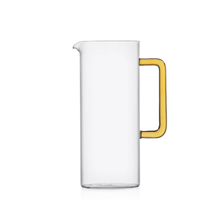Ichendorf Tube. Кувшин с желтой ручкой 23x11x14,5 см
