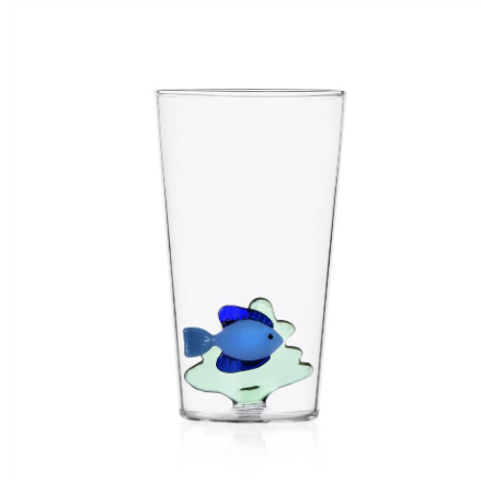 Ichendorf Marine Garden. Лонгдринк 'голубая рыба в зеленых водорослях' 13x6/7,5 см