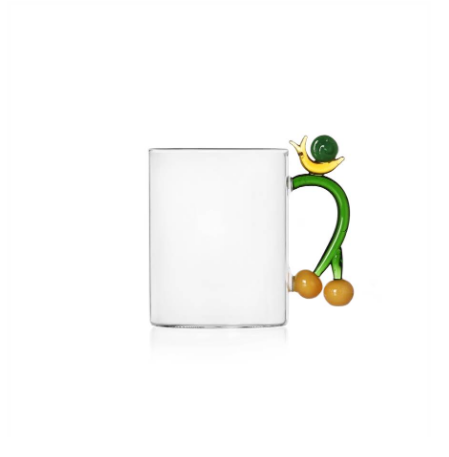Ichendorf Fruits and Flowers. Кружка с улиткой 10x8 см