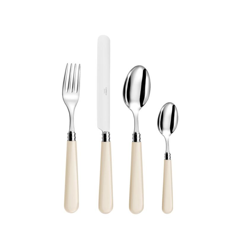 Capdeco Altea. Набор столовых предметов, цвет: ivore, 24 предмета