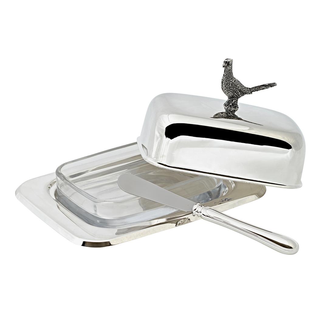 Edzard. Масленка, со стеклянной миской и ножом для масла, Fasan 250 г.