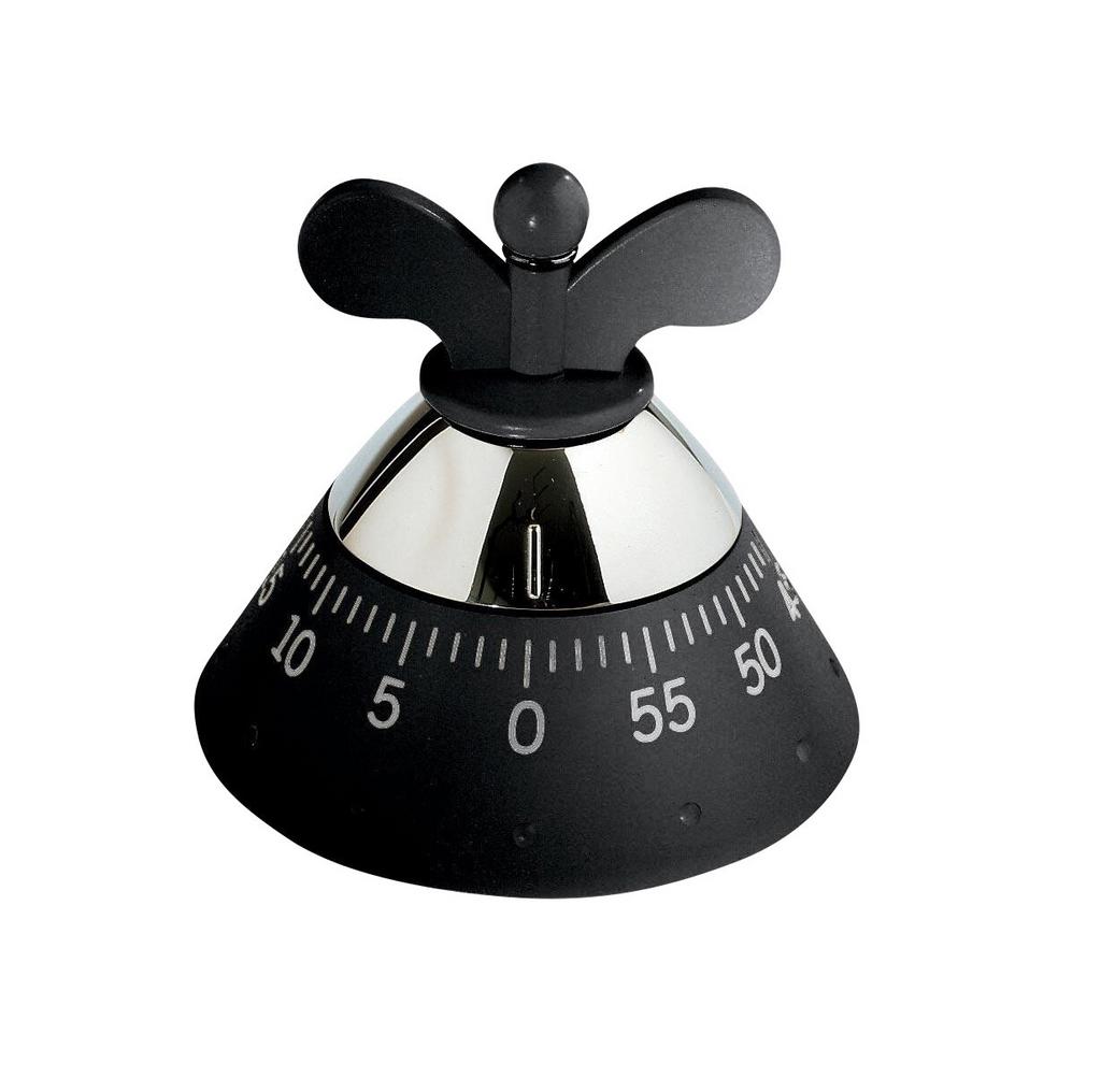 Alessi Dressed. Кухонный таймер, цвет: черный, 11 см