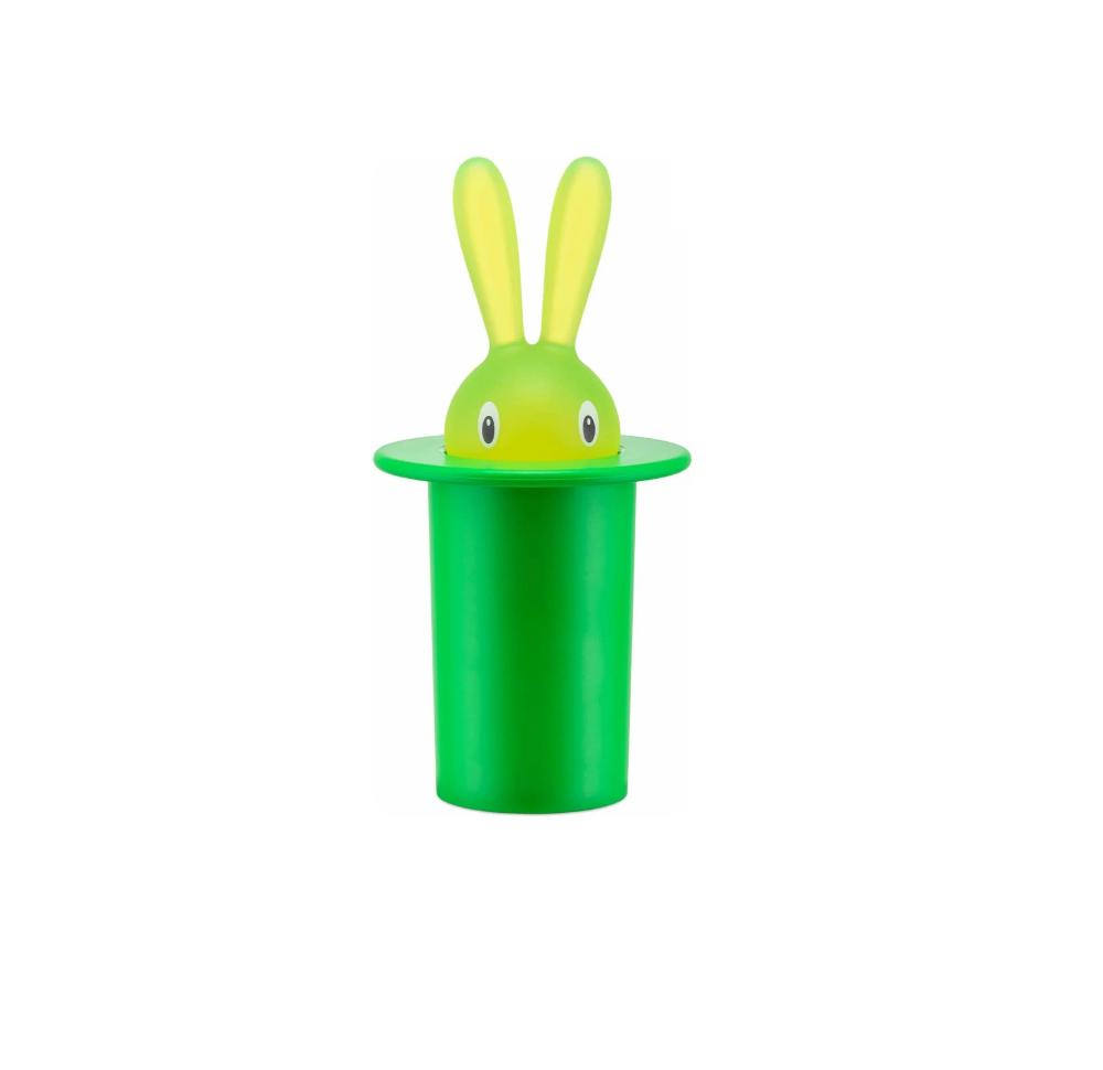 Alessi Magic Bunny. Держатель для зубочисток из термопластичной смолы, цвет: зеленый