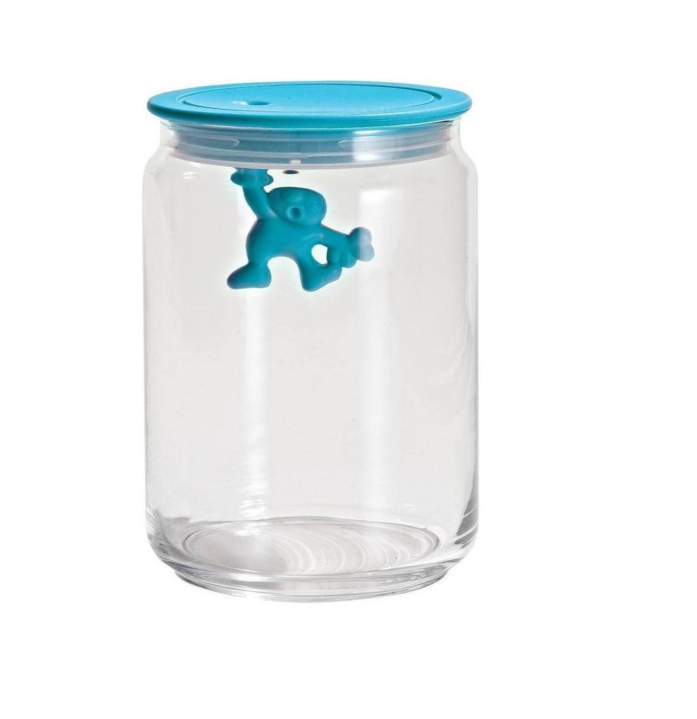 Alessi Gianni. Кухонный контейнер, цвет:голубой, 900 мл