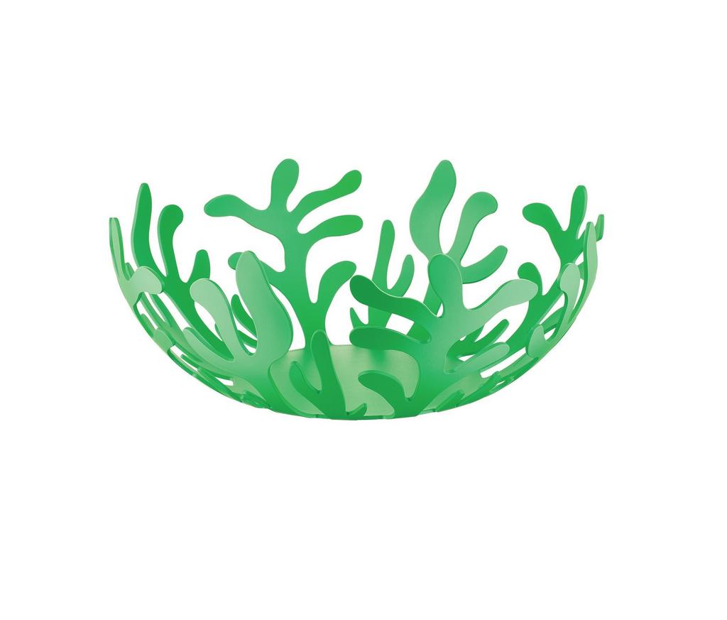 Alessi. Ваза для фруктов, цвет: зеленый, 9,5x25 см