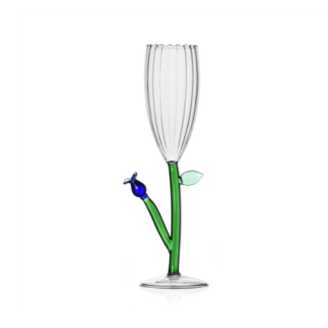 Ichendorf Botanica. Флейта с голубым цветком 24x7 см