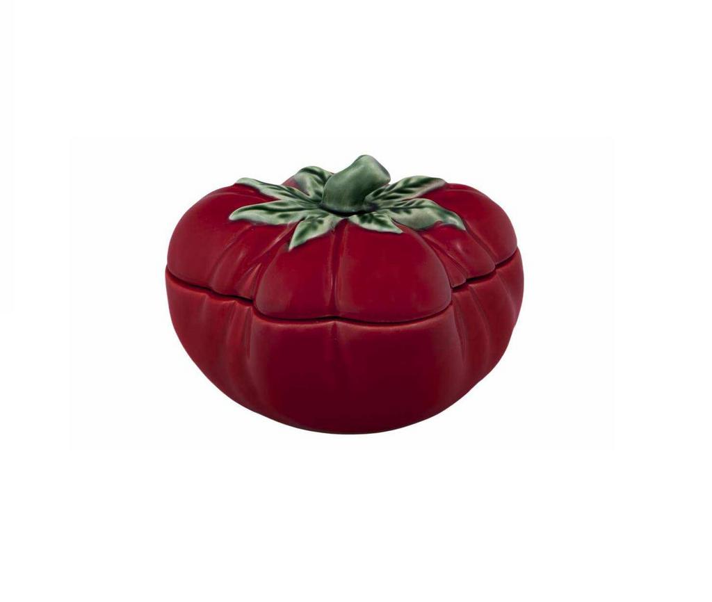 Bordallo Pinheiro Tomato. Блюдо с крышкой 'Томат' 16 см