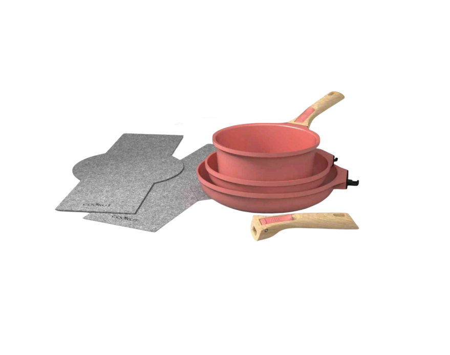 Cookut MARSHMALLOW. Набор сковородок и сотейников для запекания, 7 предметов