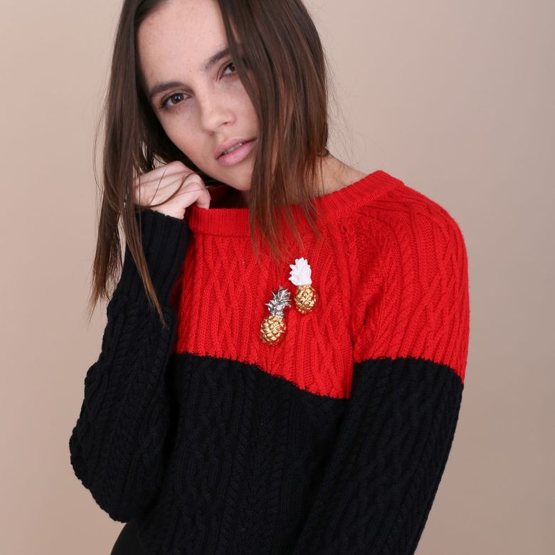 Брошь “Ананас” золотой