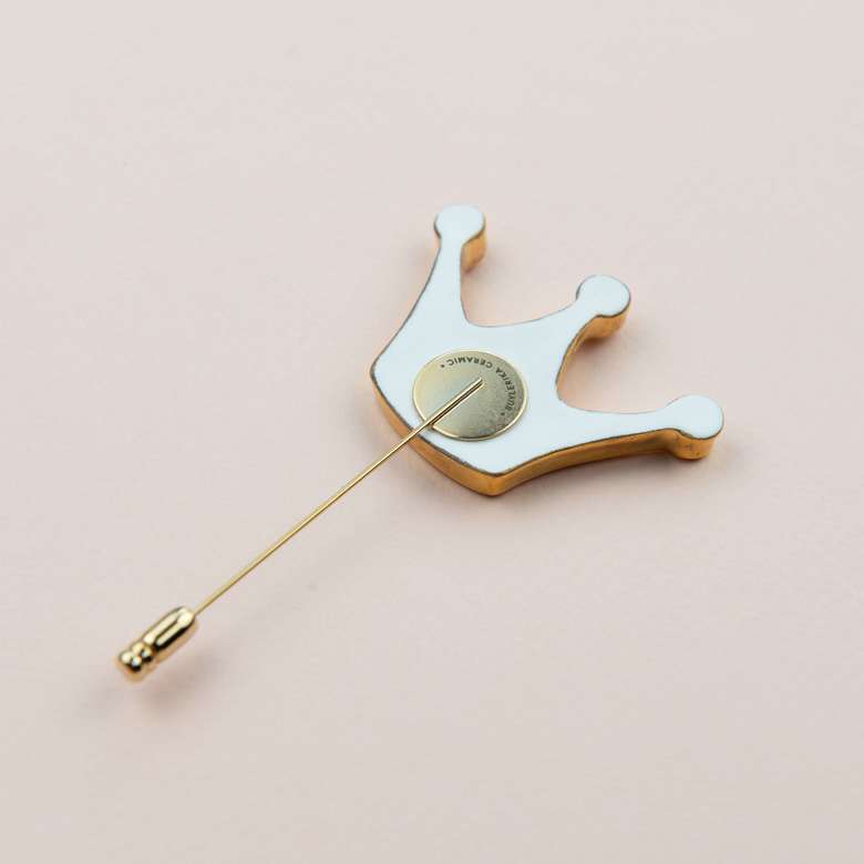 Брошь “Корона” золотая