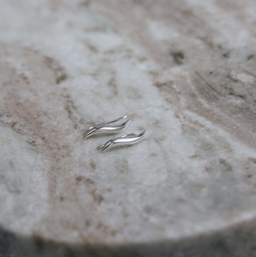 Серьги волна Jam Jewelry