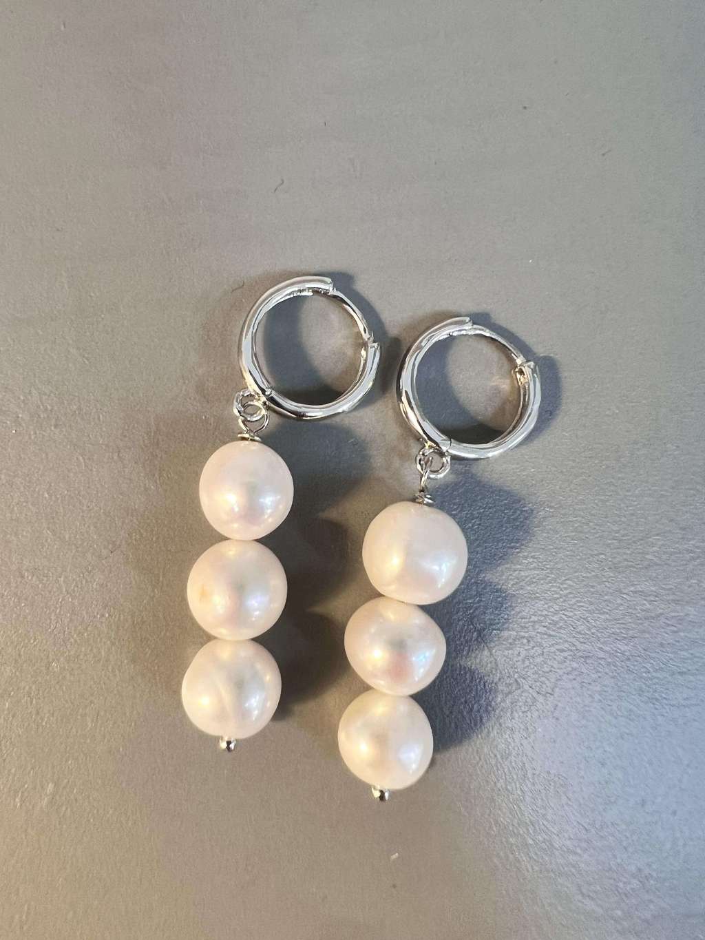 Серьги "Три жемчужины" FromFlom