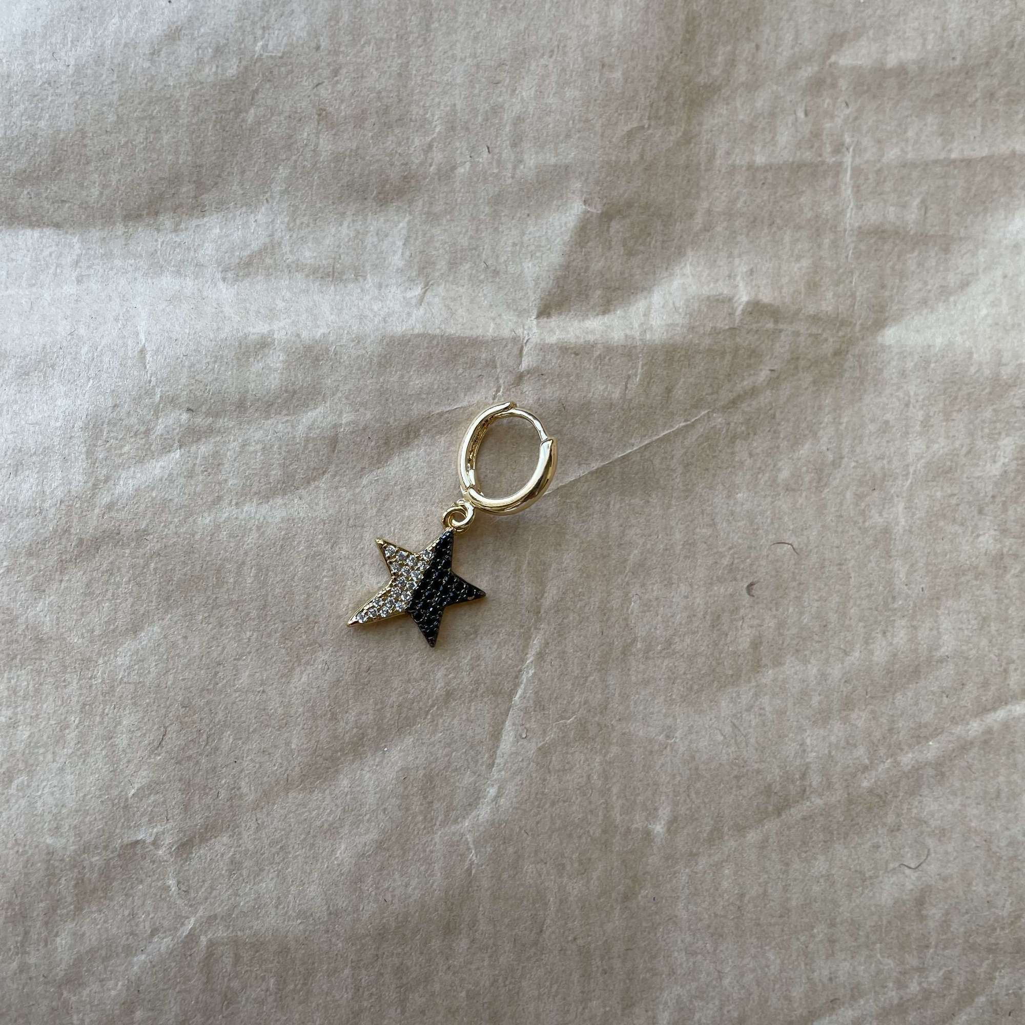 Моно-серьга звезда Fromflom