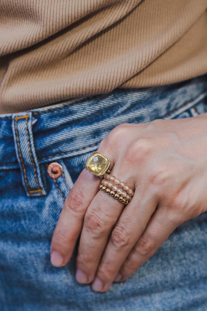 Кольцо с цитрином