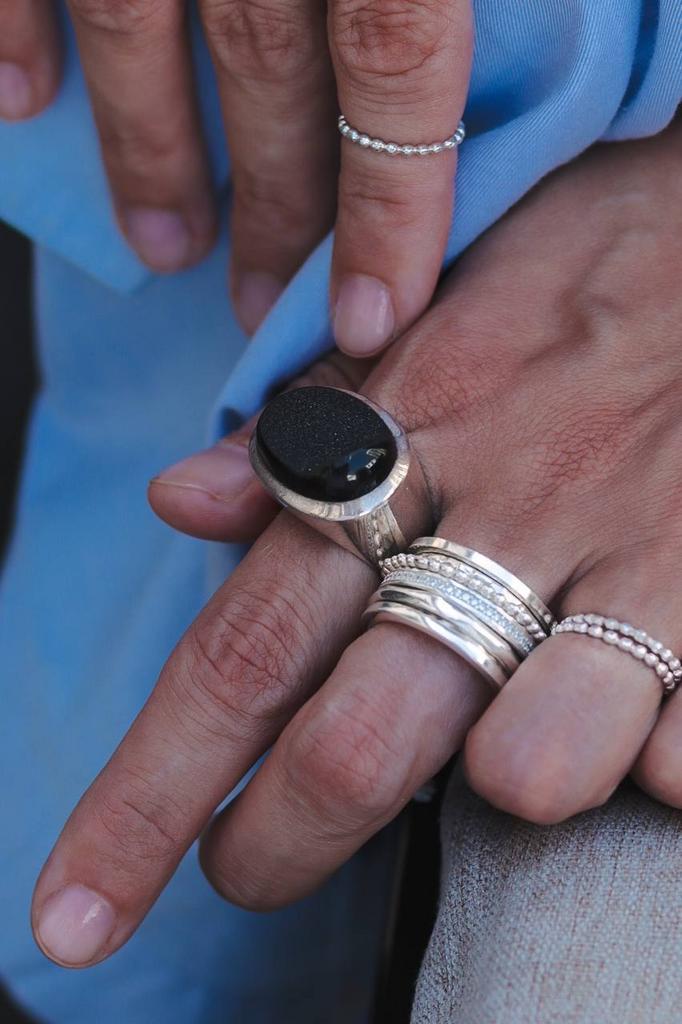 Кольцо с ониксом