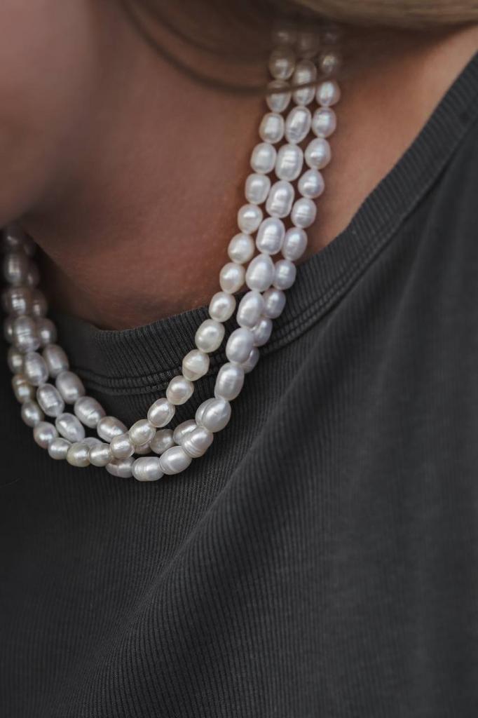 Чокер из натурального жемчуга