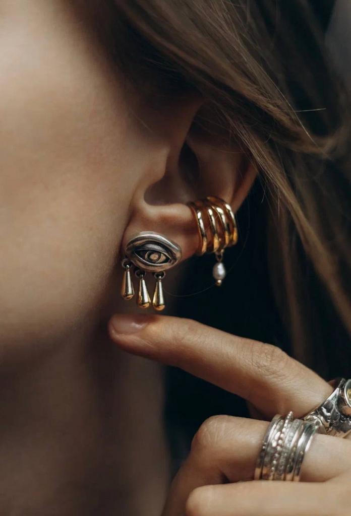 серьги глаза