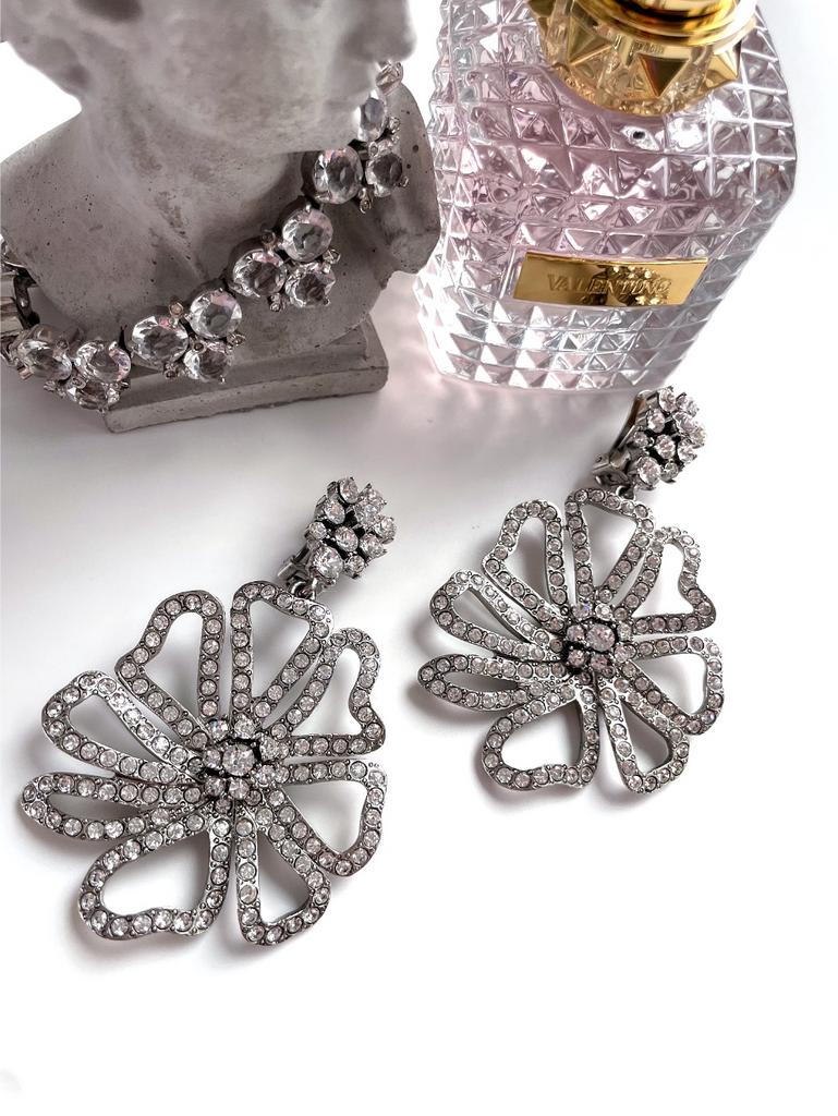 Клипсы крупные цветы