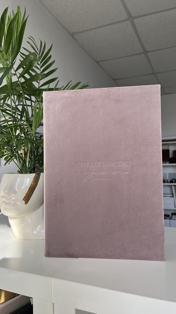 Обложка из бархата