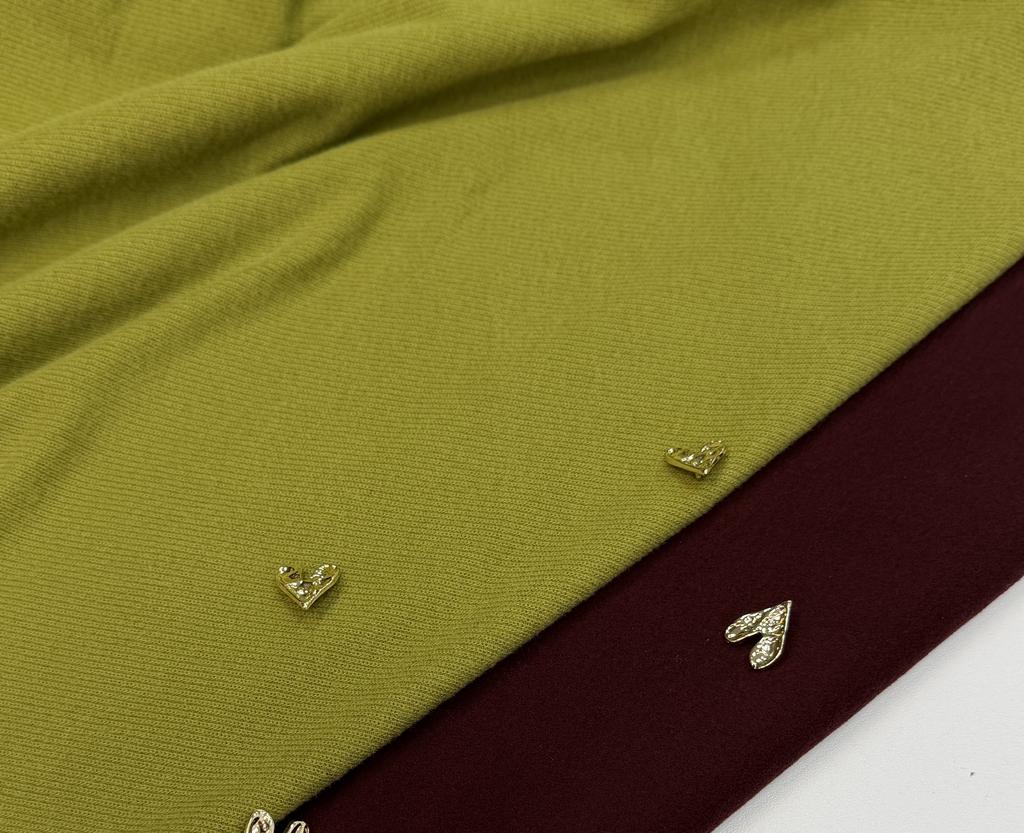 Трикотаж вязаный в рубчик с эффектом велюра и микроначесом «Матча»