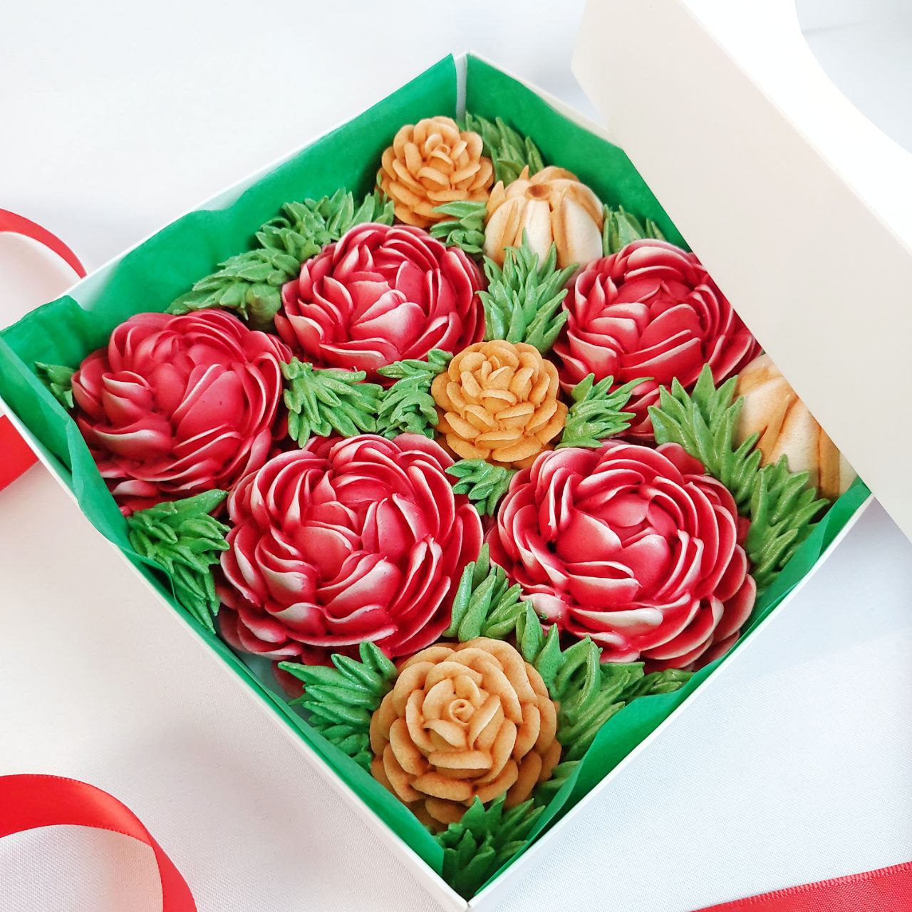 Большая новогодняя композиция из зефира без пряников