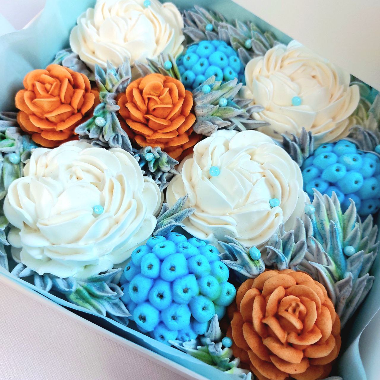 Большая новогодняя композиция из зефира без пряников