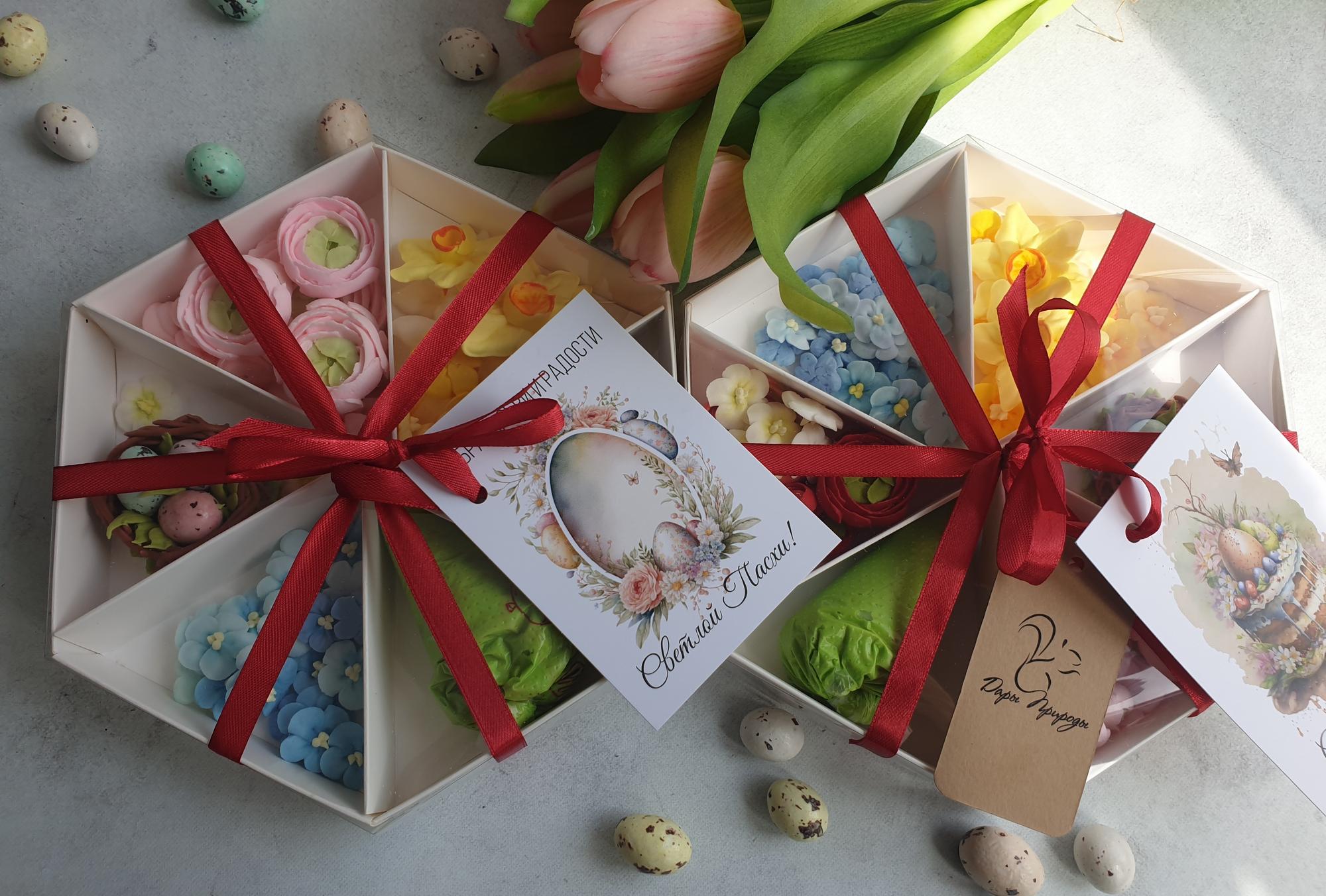 Стоп продаж. Набор для самостоятельного декора кулича: цветы, гнездо и пр.