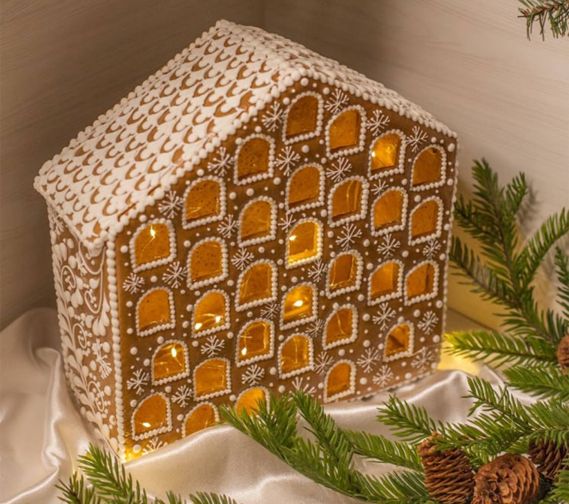 Новогодний пряничный домик - адвент календарь