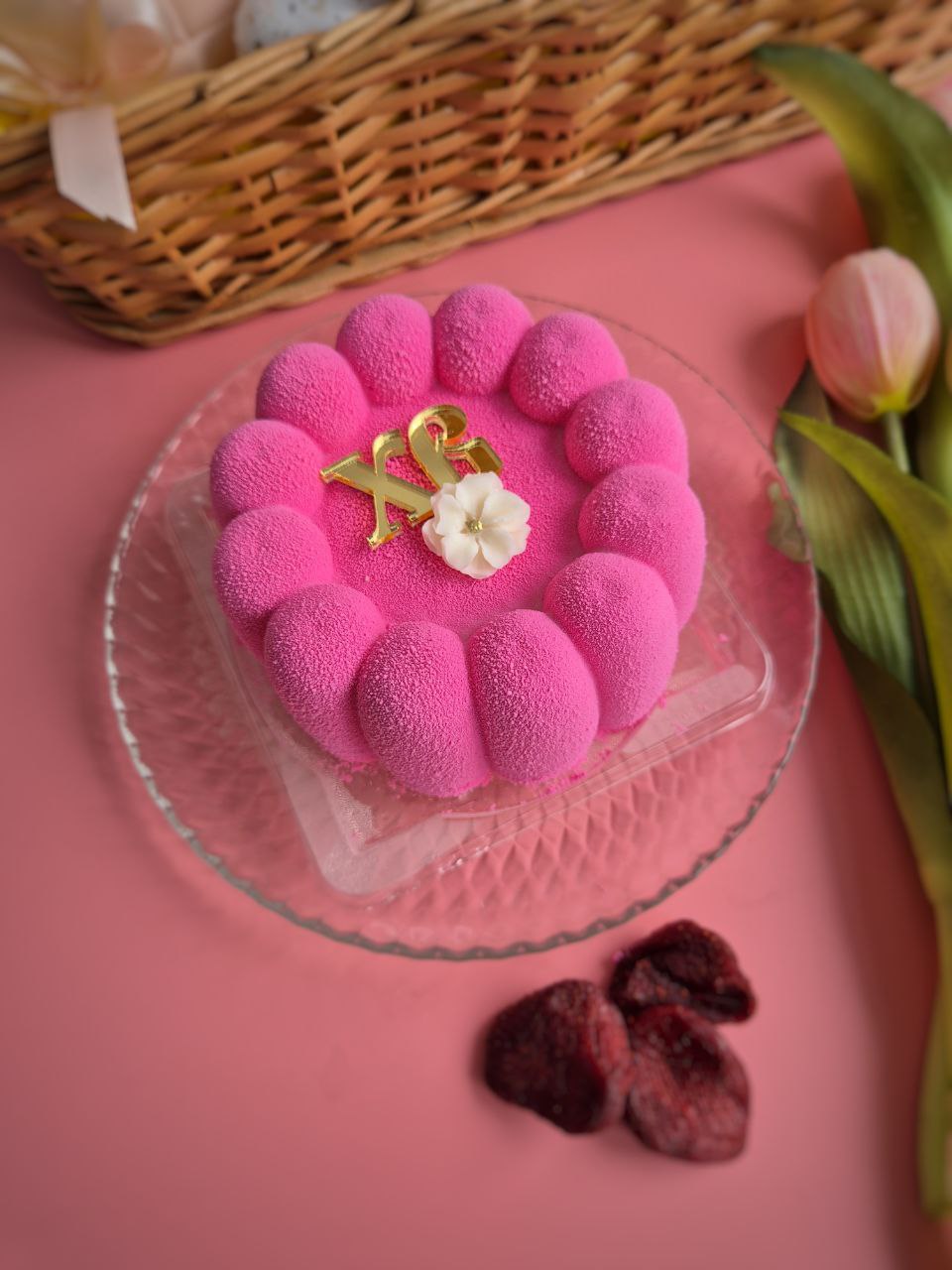 Стоп продаж! Творожная пасха "Клубничный йогурт" формовая в велюре