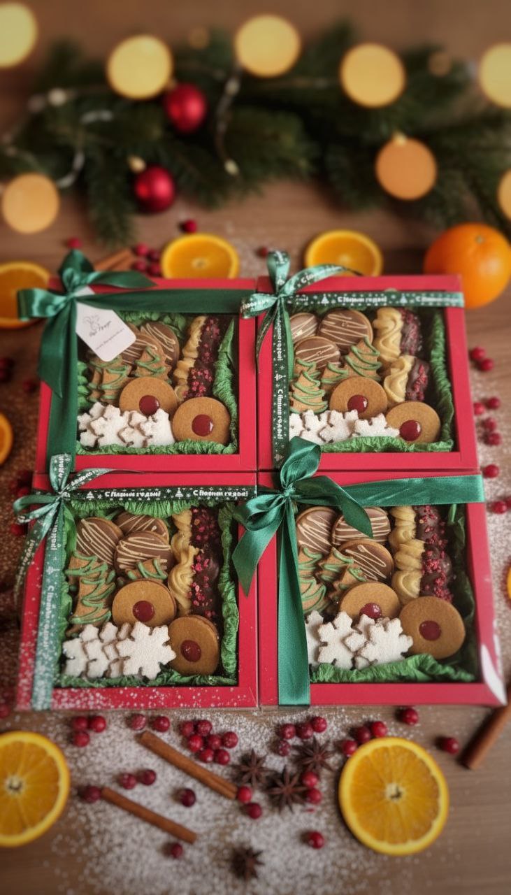 Новогоднее ассорти печенья