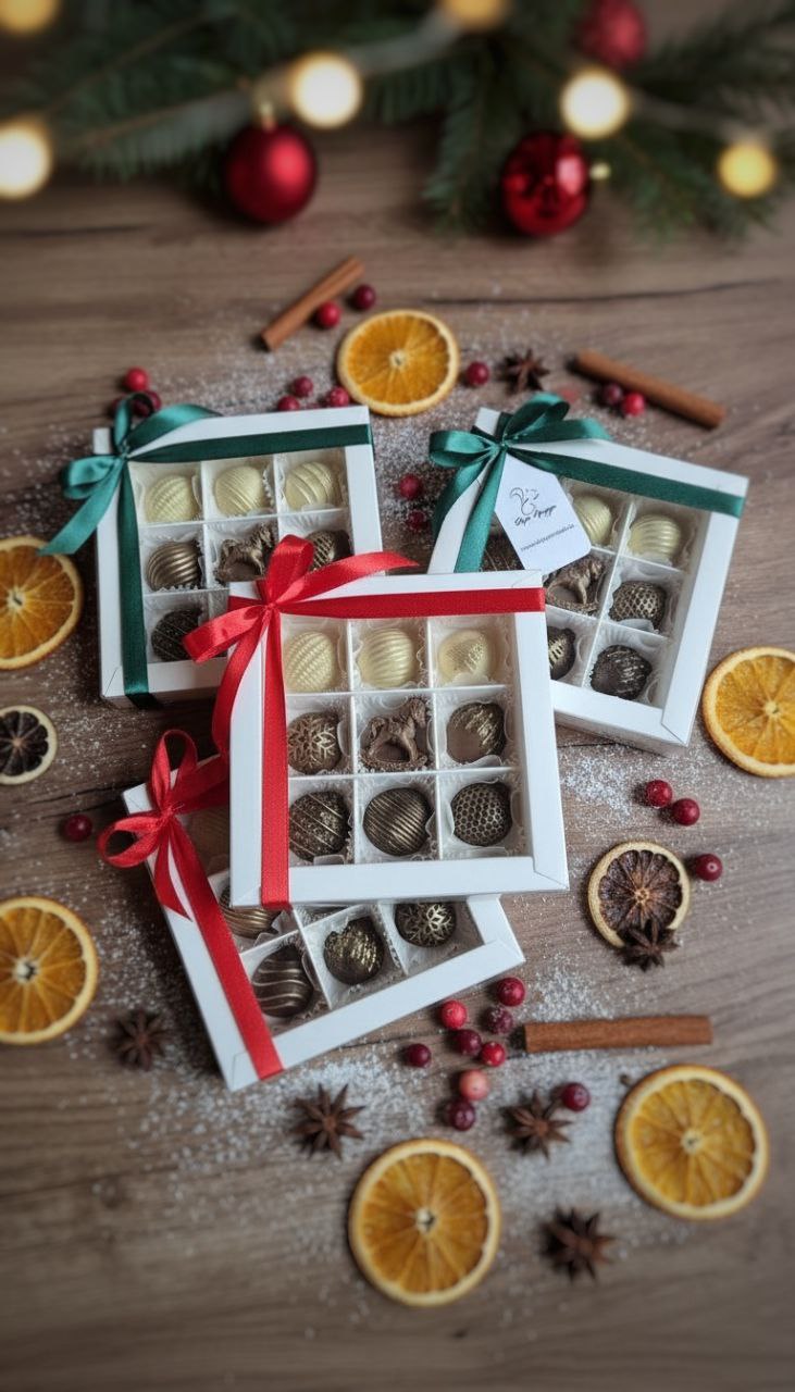 Наборы шоколадных фигурок к Новому Году 2026